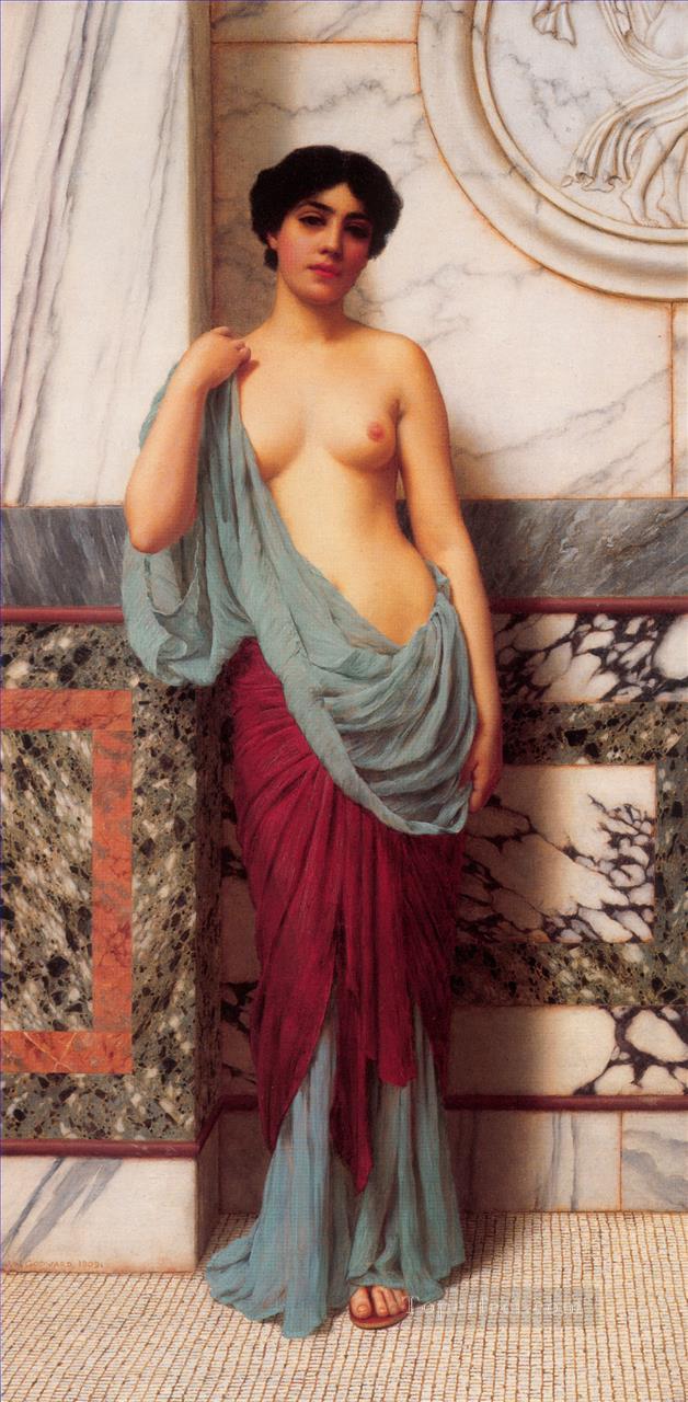 the Thermae Neoclassicist lady John William Godward Oil Paintings